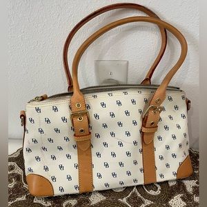 Dooney & Bourke Monogram Hand/Shoulder Bag White